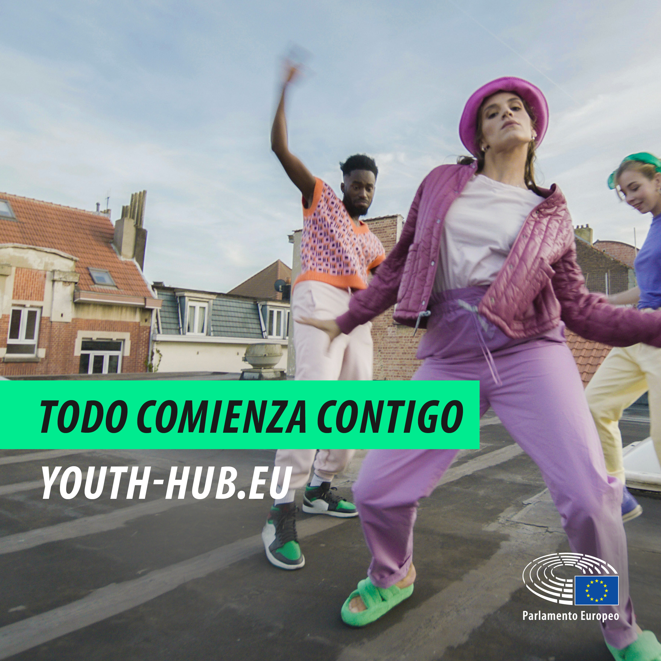 Youth Hub promotional pic 1080x1080 ES