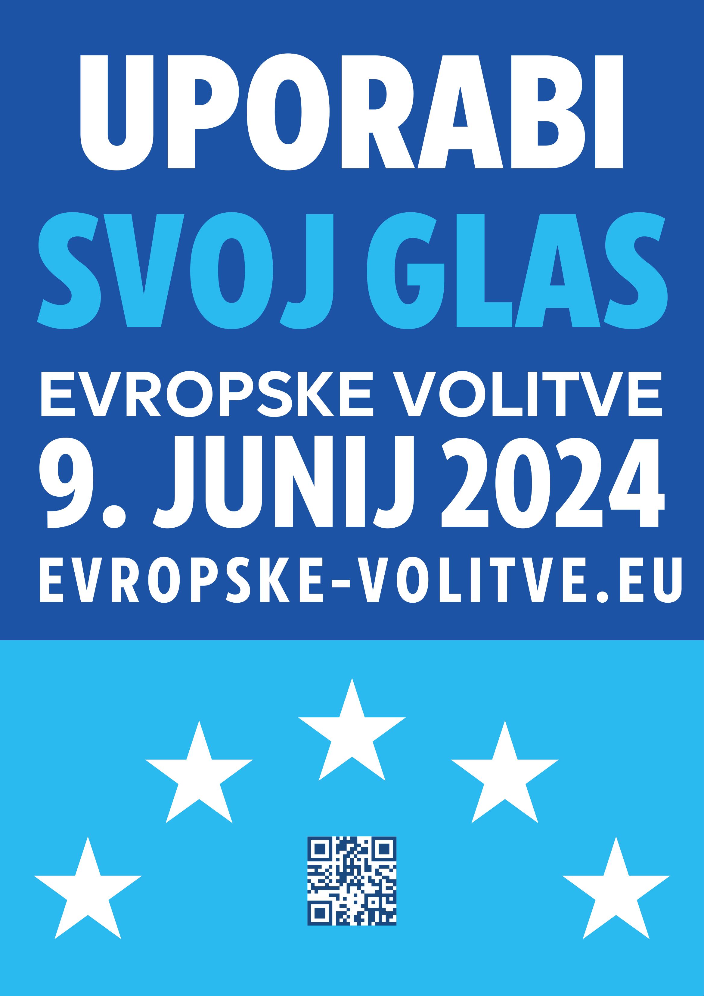 plakat evropske volitve 9. junij 2024